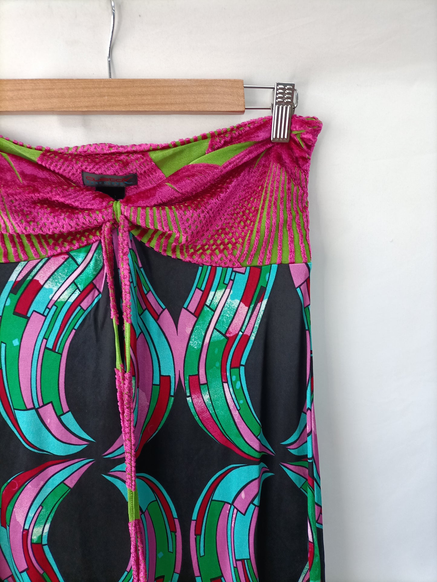 CUSTO. Short printed dress T.2(m)