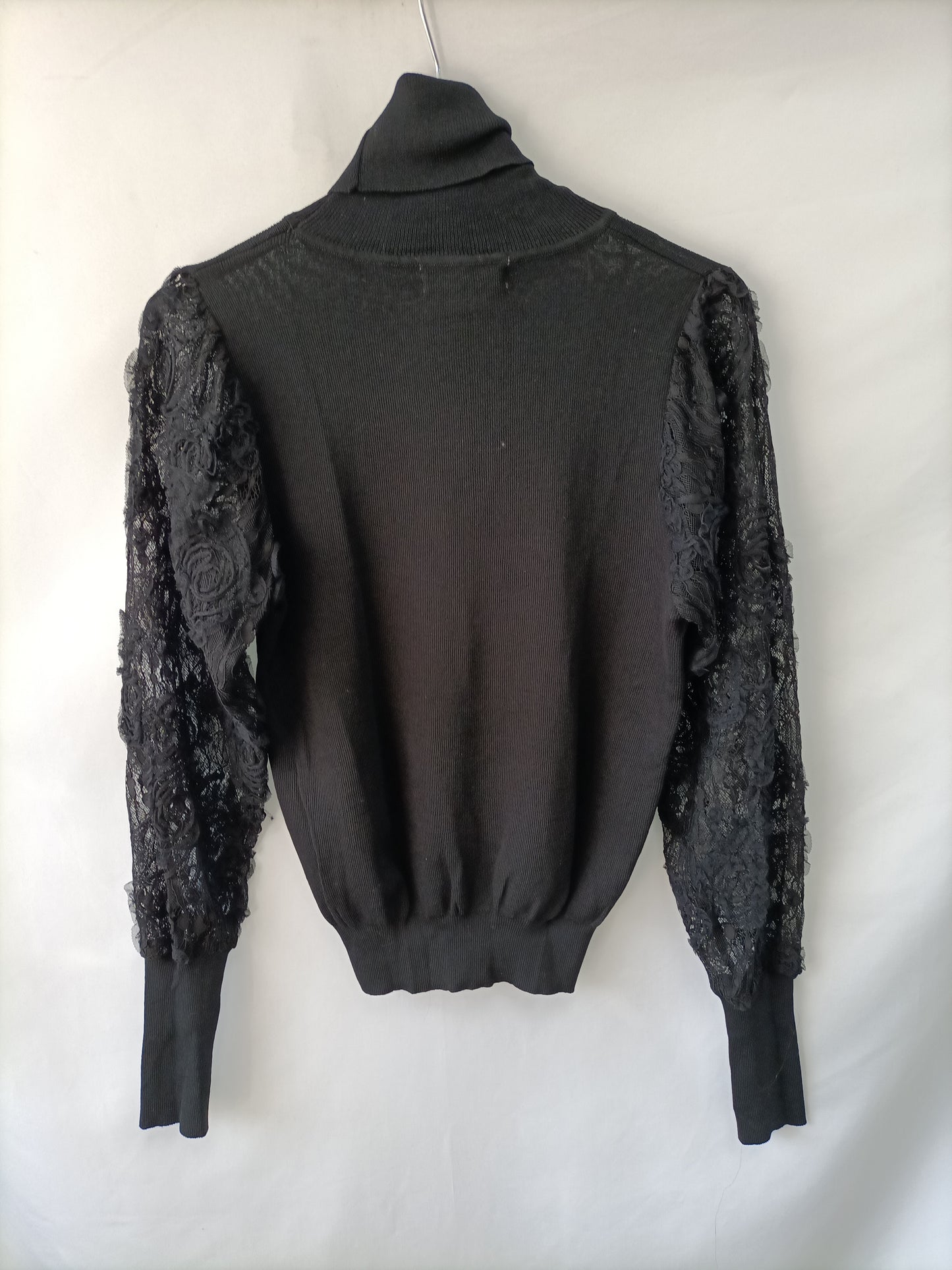 MULAYA. Jersey mangas encaje T.s