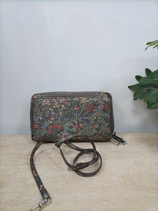PARFOIS. Bolso gris flores