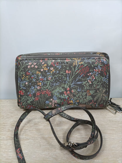 PARFOIS. Bolso gris flores