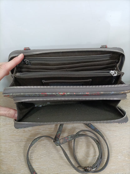 PARFOIS. Bolso gris flores