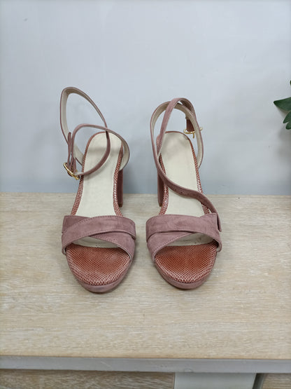 BAMBALADAS. Sandalias piel rosa T.38