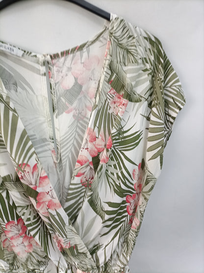 MULAYA. Mono blanco hojas T.u(m)