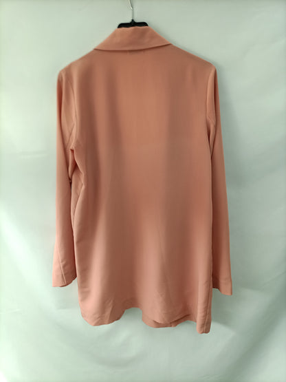 STRADIVARIUS. Blazer fina salmón T.s