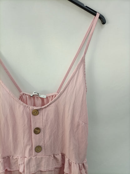 ARMONIAS. Top rosa fluido T.m