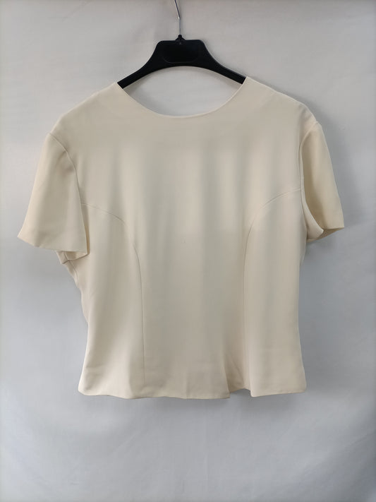 TOMMY MADRID. Top beige vintage T.40(m)