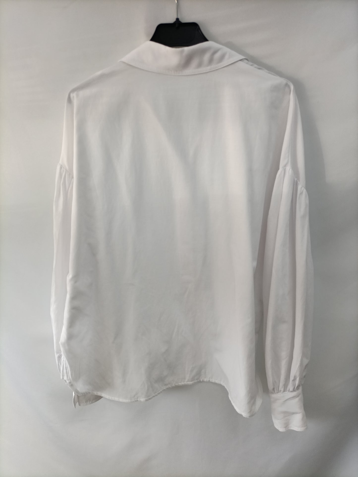 MANGO. Camisa blanca mangas T.l