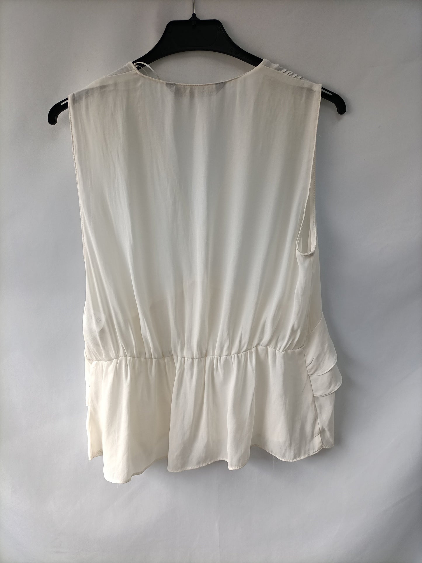 ZARA. Blusa blanca T.m