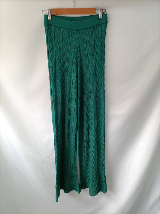 MISONI. Pantalón punto verde T.m