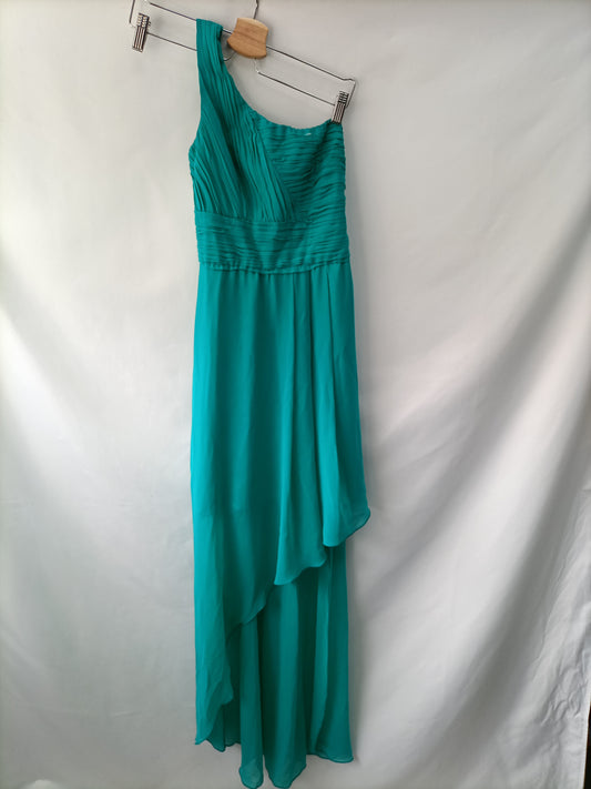 VENENO EN LA PIEL. Vestido fiesta verde T.XS