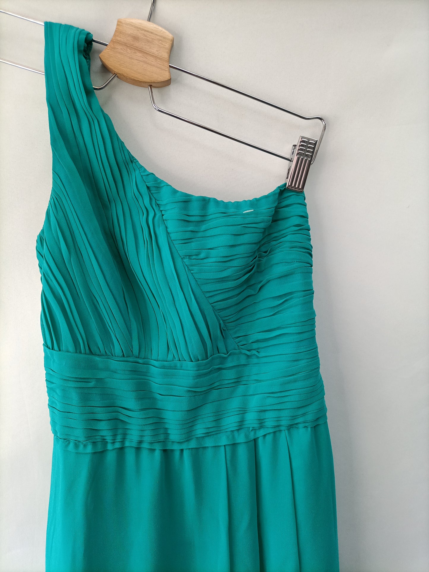 VENENO EN LA PIEL. Vestido fiesta verde T.XS