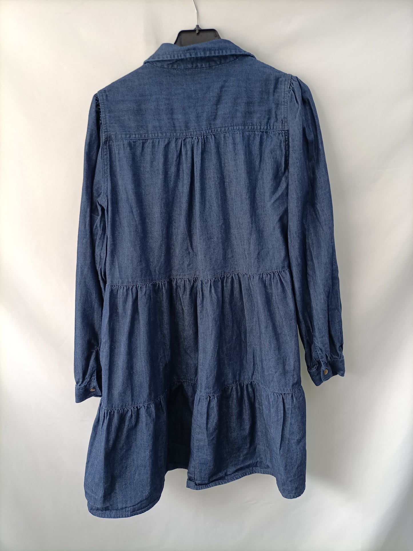 PIECES. Vestido corto denim T.m