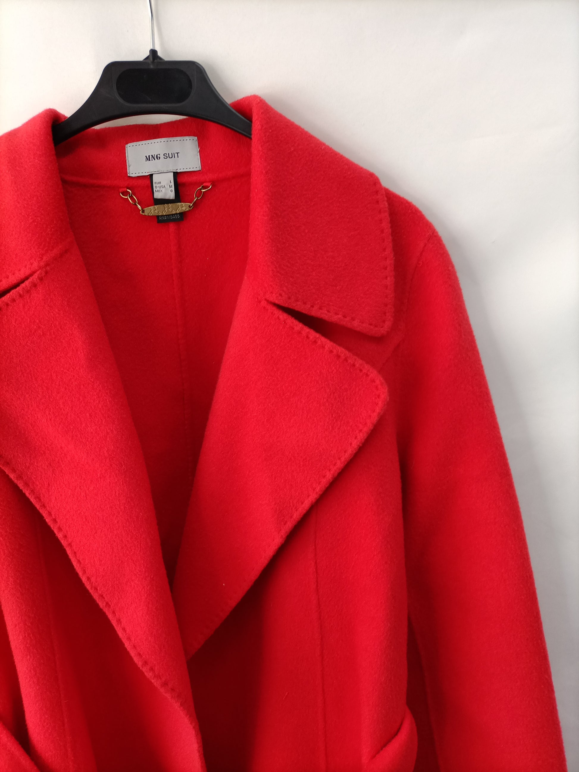 Abrigo Rojo Abrigo Granate Mango Abrigo Handmade Abrigo Lana