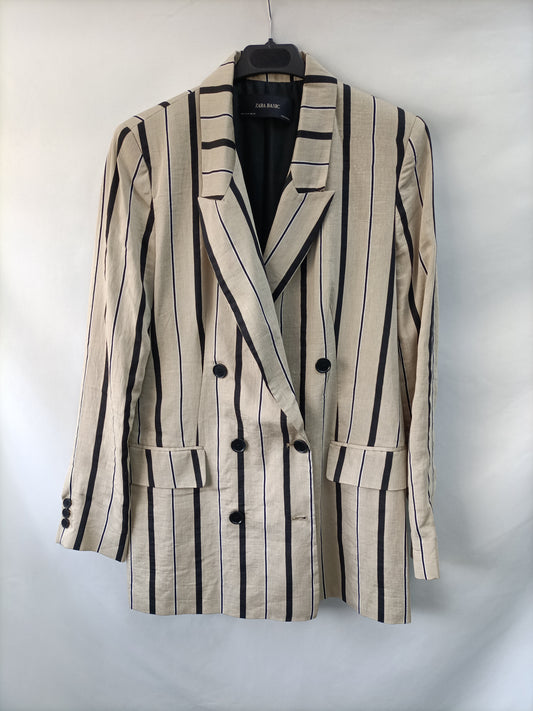ZARA. Blazer fluida rayas T.m