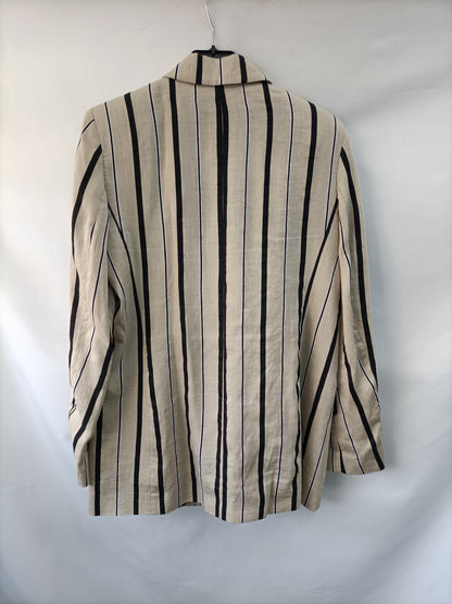 ZARA. Blazer fluida rayas T.m