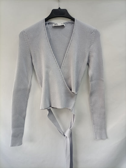 ZARA. Top punto cruzado T.m