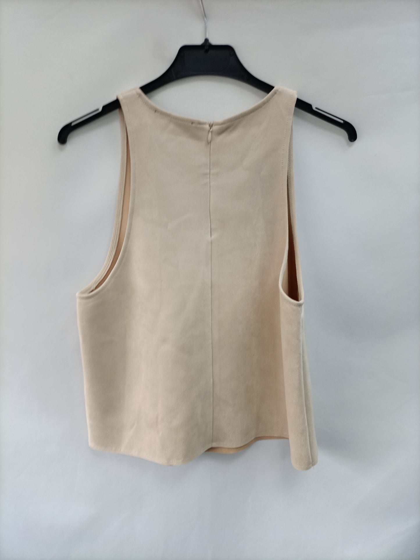 ZARA. Top antelina beige T.s