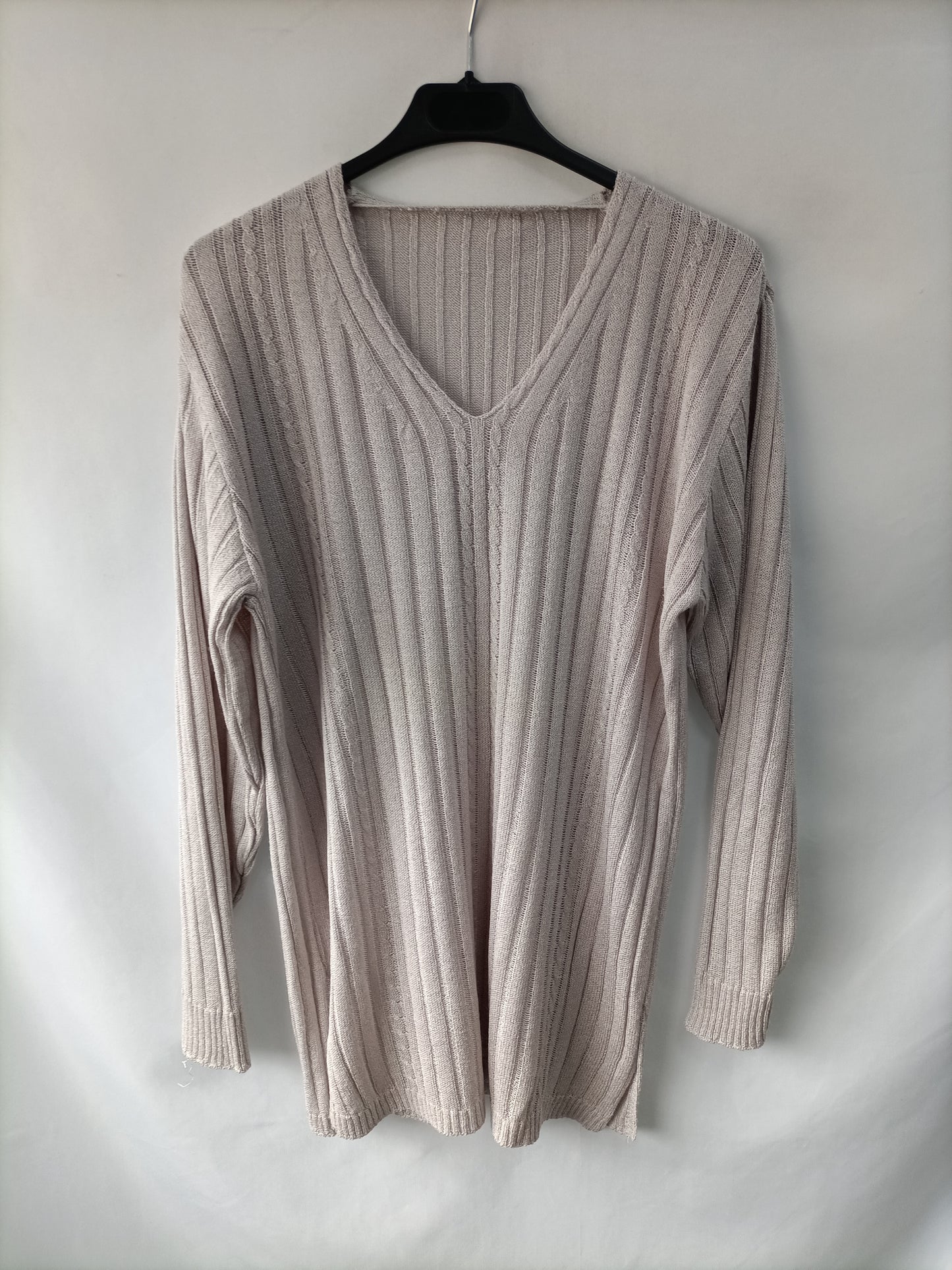 OTRAS. Jersey lila canalé   T.u(m)