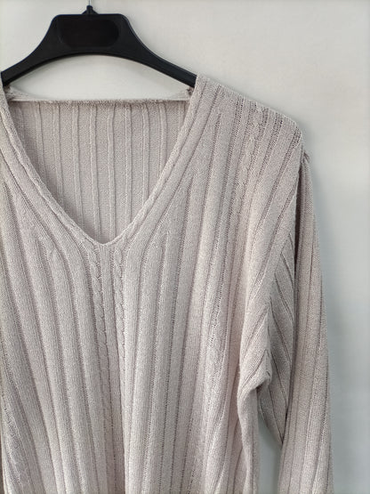 OTRAS. Jersey lila canalé   T.u(m)