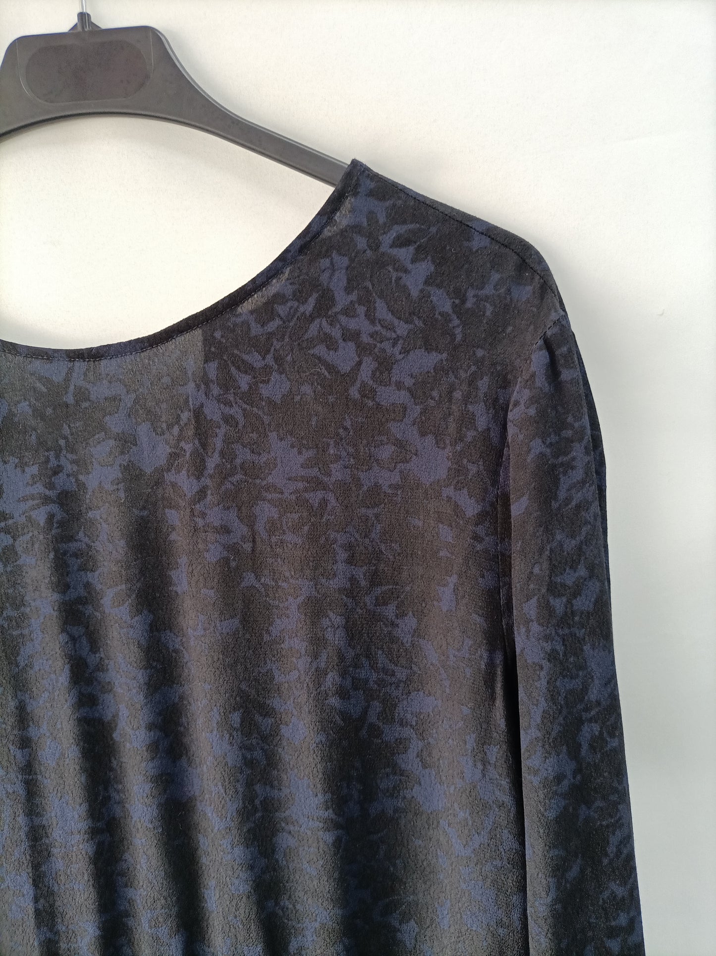 ZARA. Vestido azul flores T.m (tara)