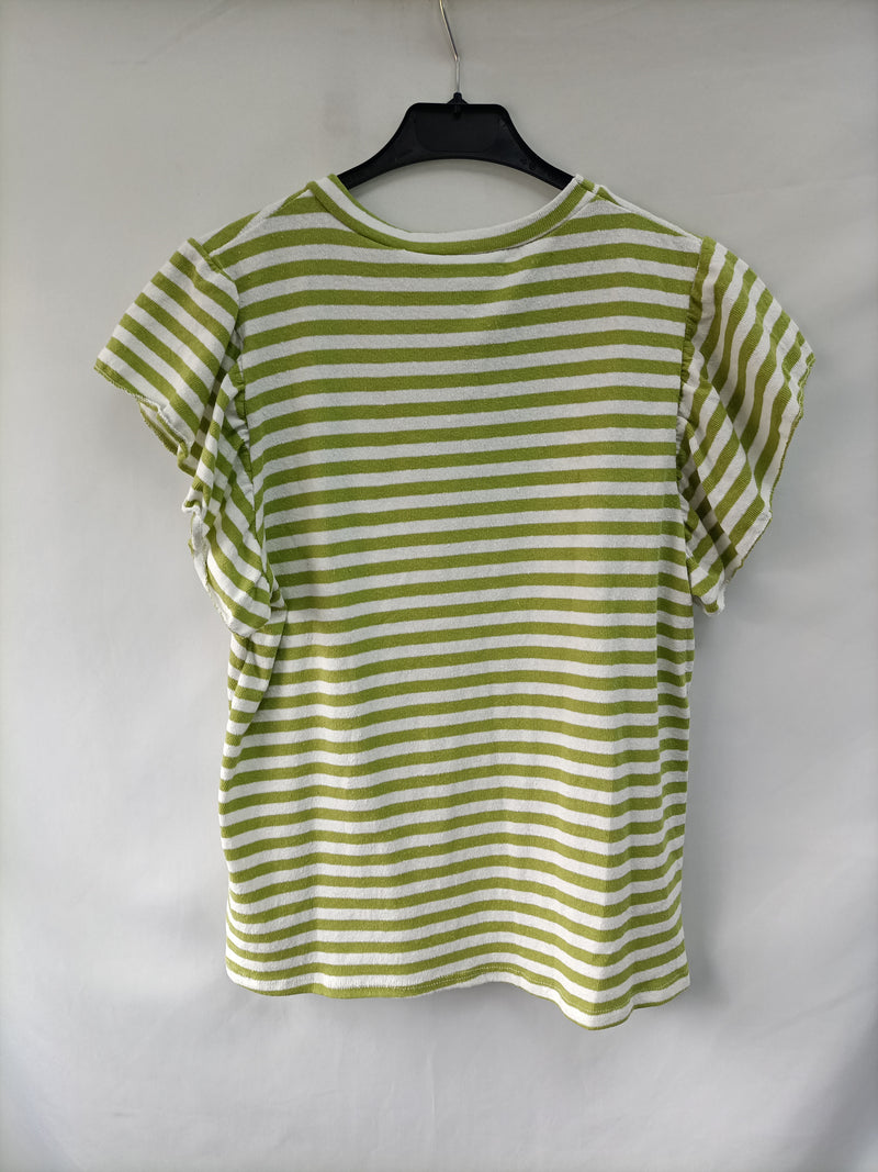 SOPHIE. Camiseta rayas verde Tu(m)