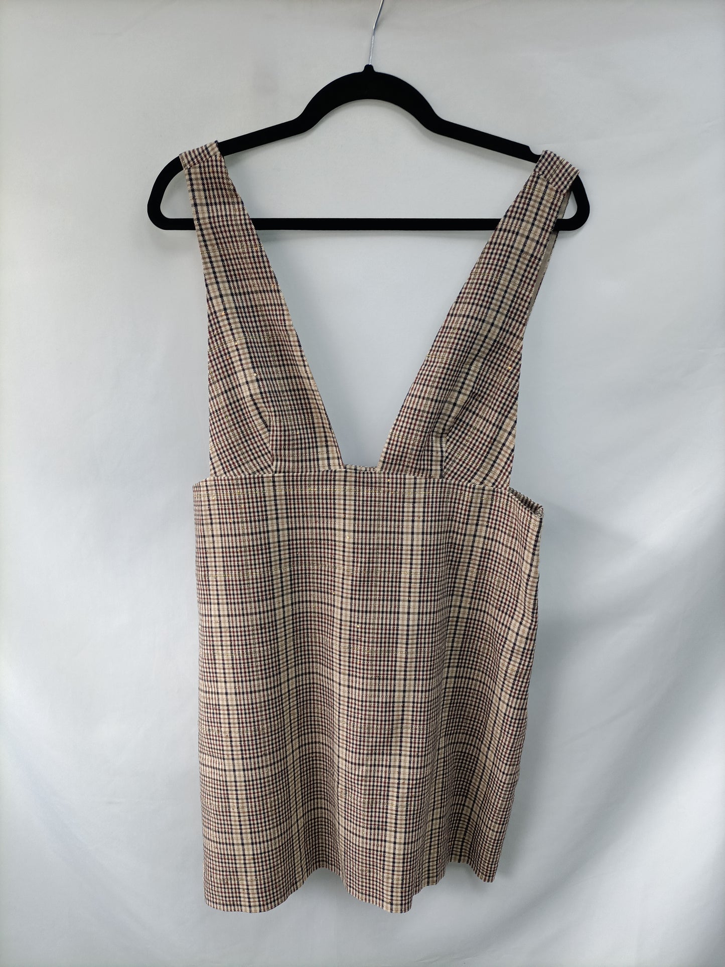 ZARA. Pichi cuadros marrones T.l