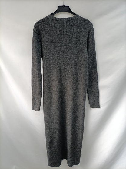 MARKET.ZARA. Cárdigan largo gris  T.m