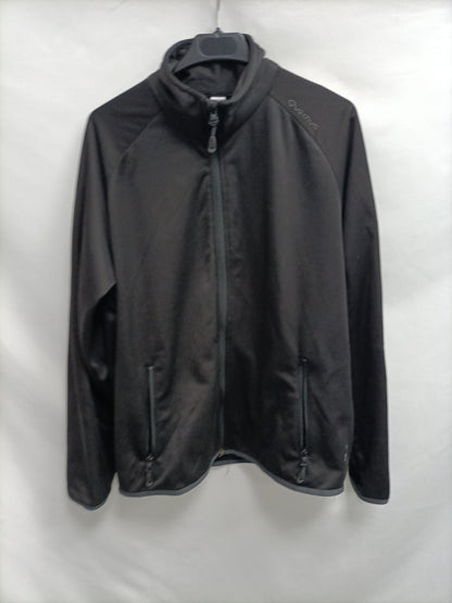 QUECHUA. Cortavientos negro T.m