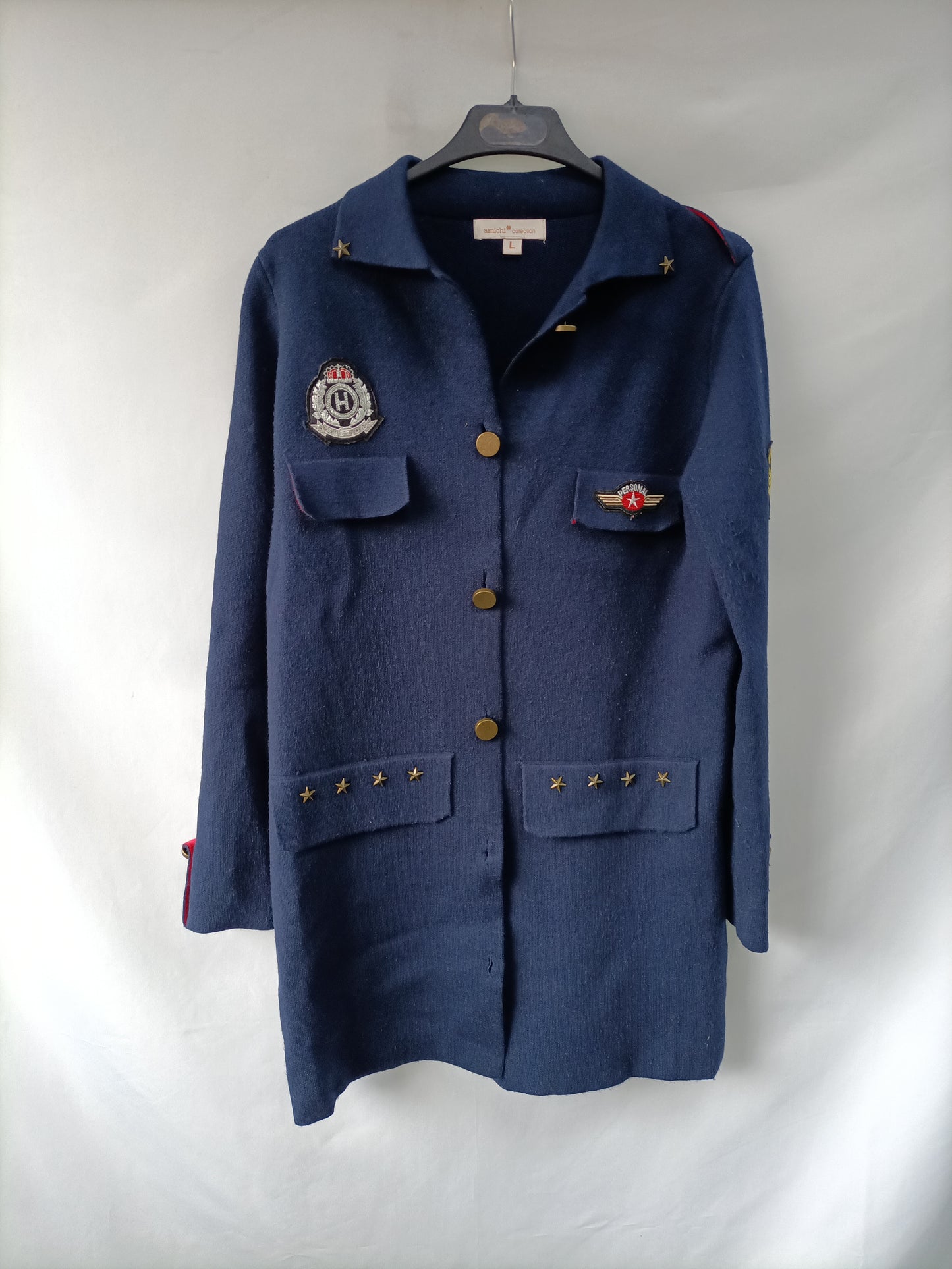 AMICHI. Tl military knit coat