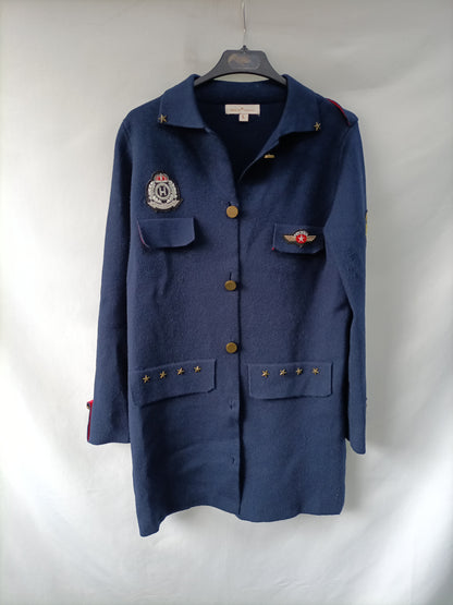 AMICHI. Tl military knit coat