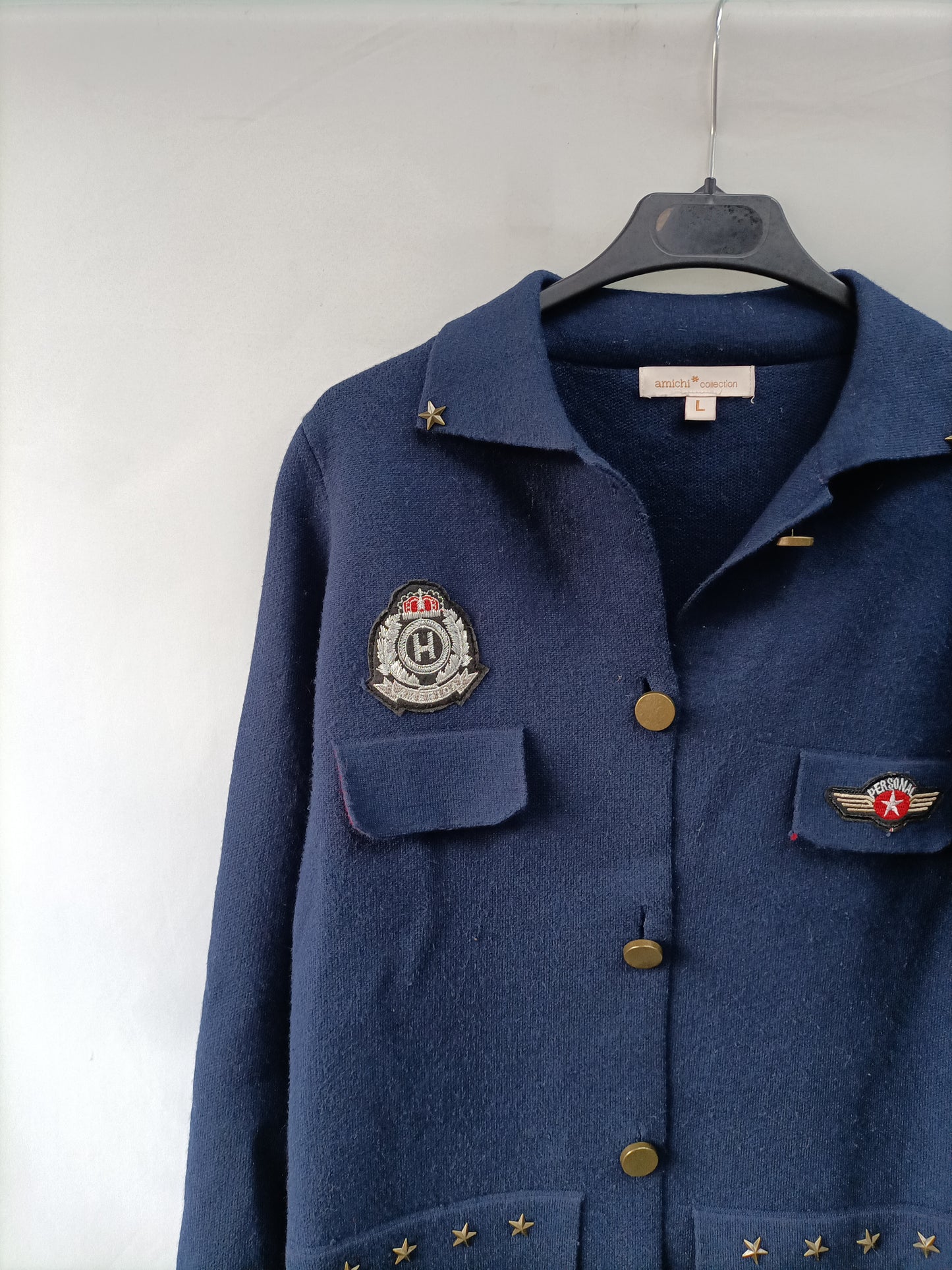 AMICHI. Tl military knit coat