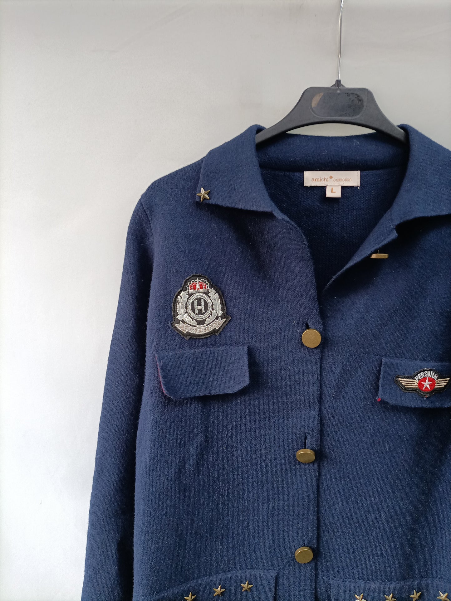 AMICHI. Tl military knit coat