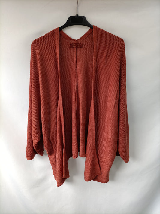 CARINA RICCI. Cárdigan teja T.u