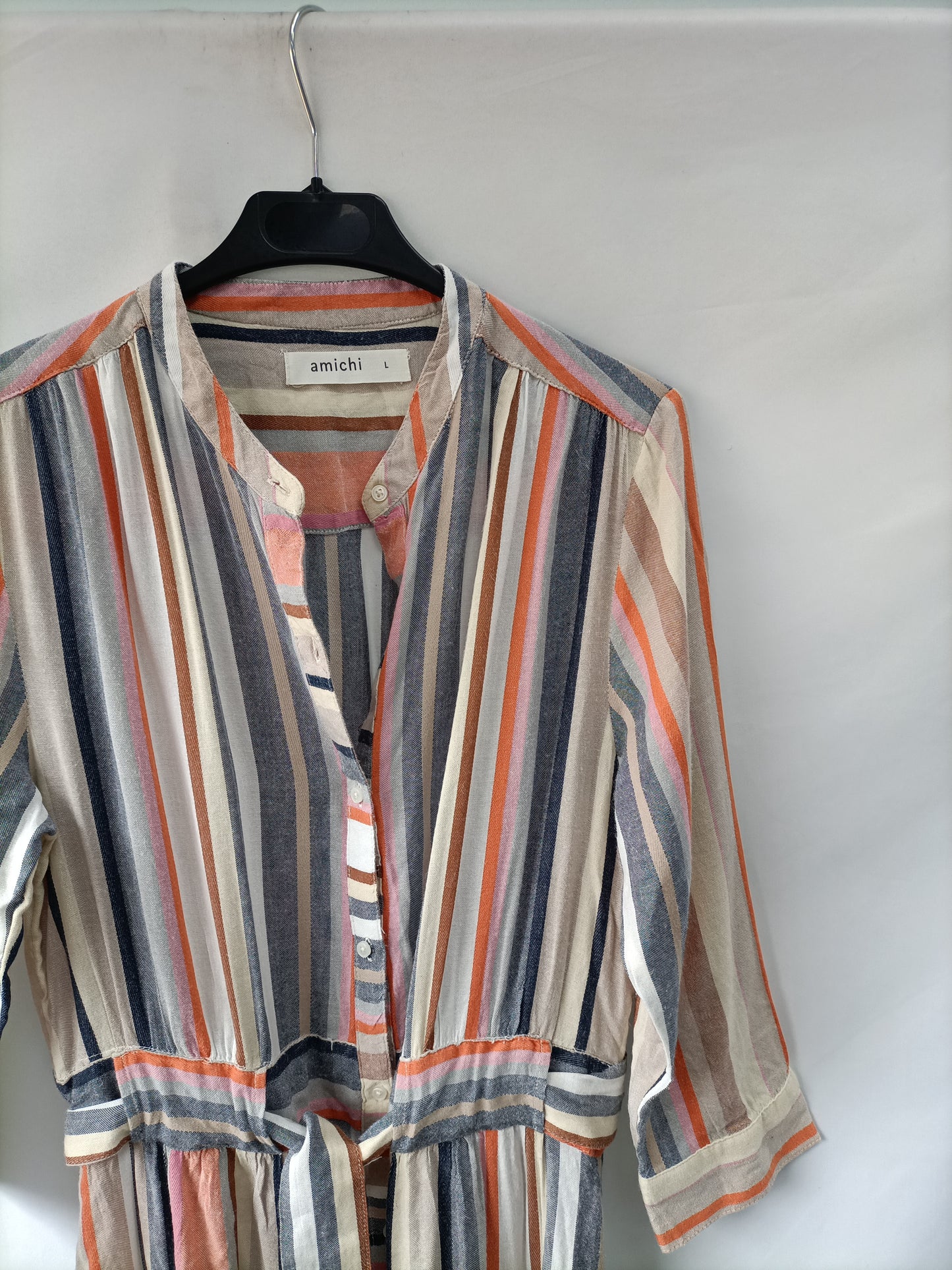 AMICHI. Striped midi dress Tl