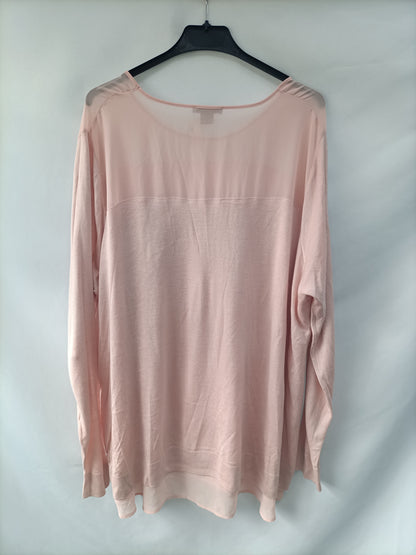 H&M. Jersey rosa T.XXL