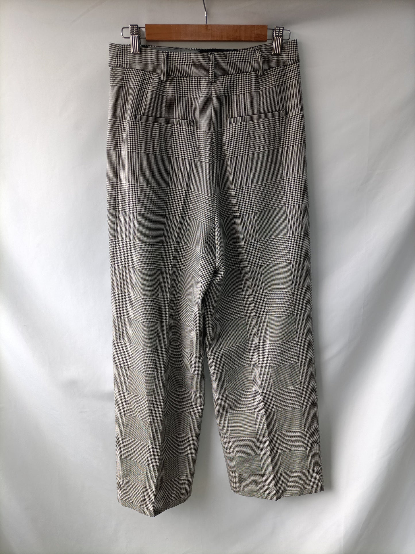 SPORTMAX CODE.Pantalones anchos pata de gallo T.38