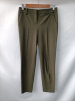 STEFANEL.Pantalones verdes pinzas T.34