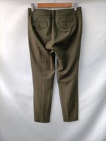 STEFANEL.Pantalones verdes pinzas T.34
