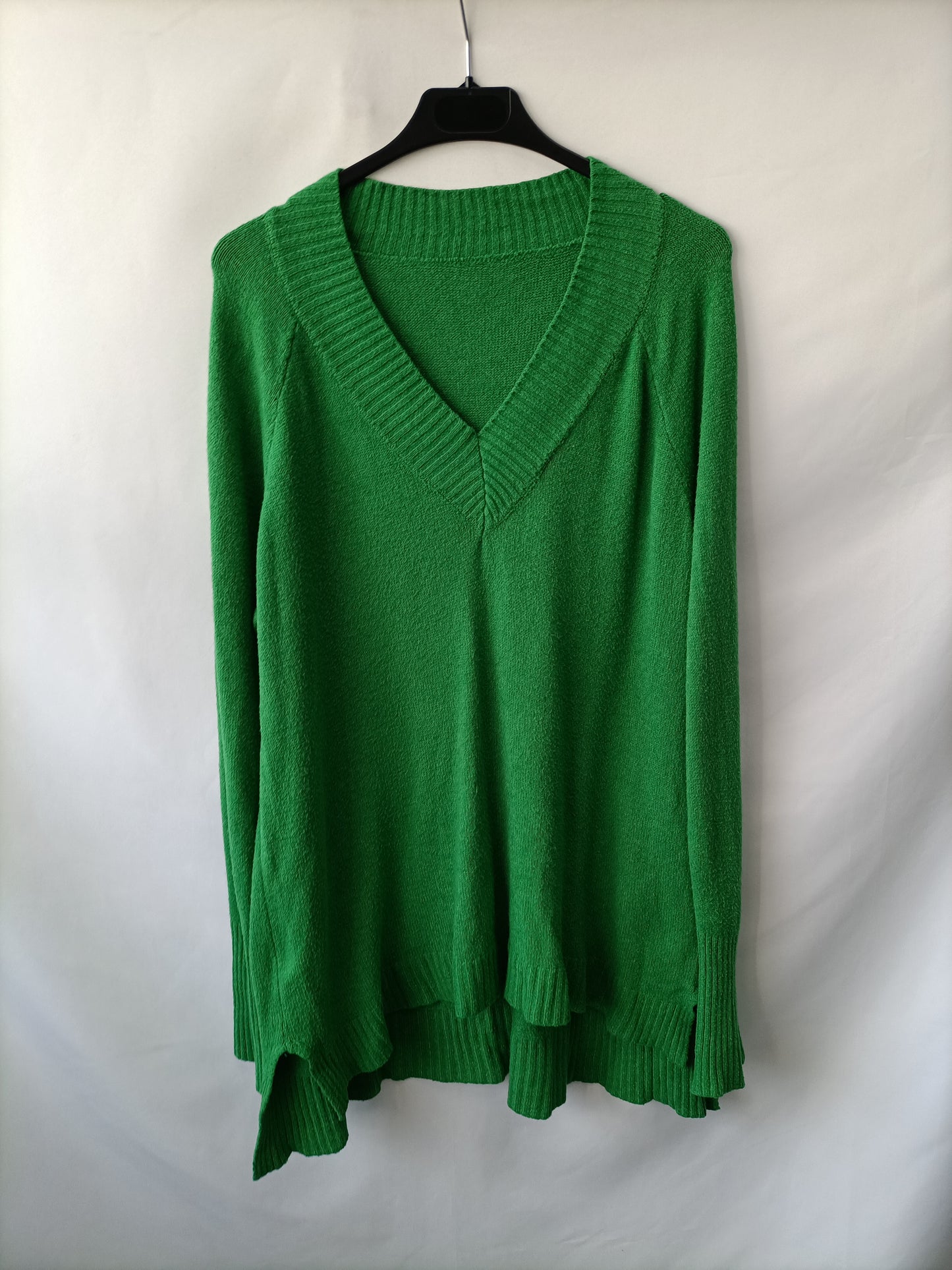 OTRAS. Jersey largo de punto verde Tu