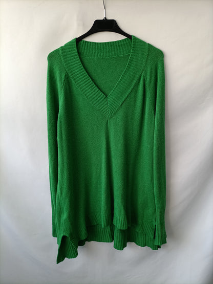 OTRAS. Jersey largo de punto verde Tu