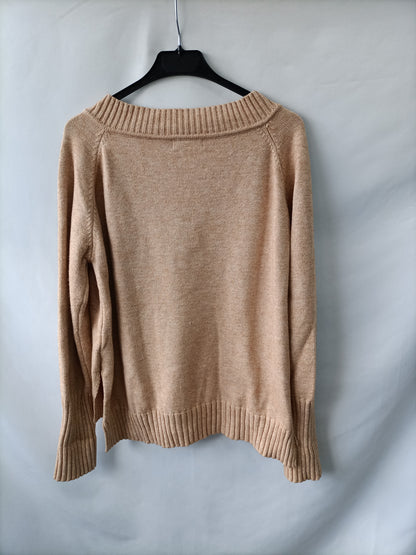 ALLO ALLO. Jersey  de punto beige T.s/m