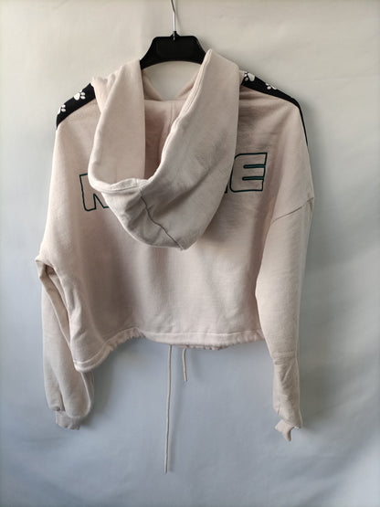 LEFTIES. Cropped beige Ts sweatshirt