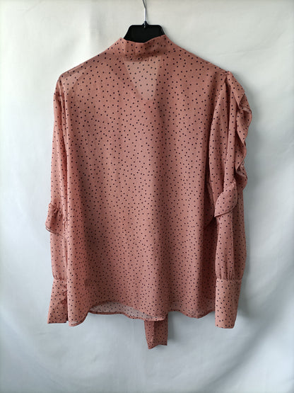 NEW COLLECTION. Blusa rosa lunares T.u(s/m)