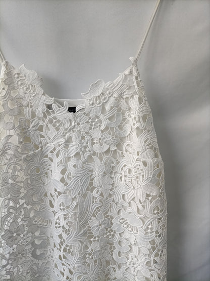 ZARA. Vestido midi encaje T.s