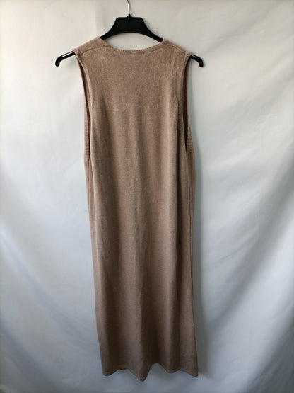 OTRAS. Chaleco abierta beige T.u(m)