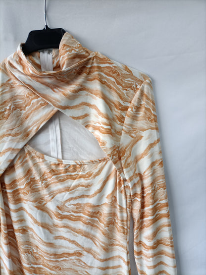 OTRAS. Vestido largo estampado T.u(m)