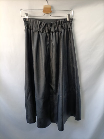 OTRAS. Falda midi polipiel T.U(s)