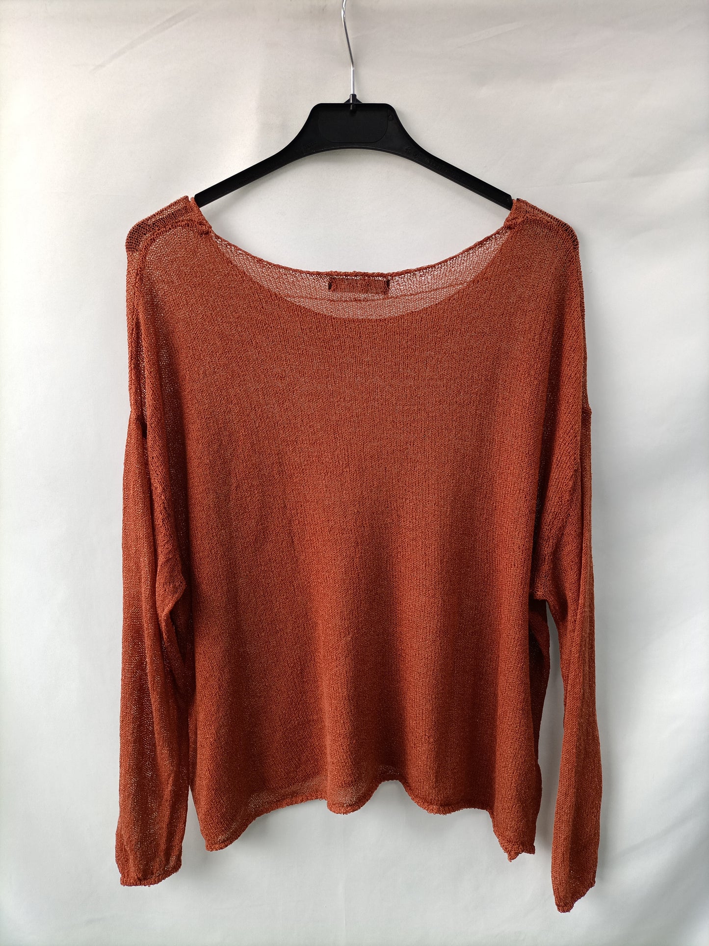 MANGO. Jersey fino teja T.s