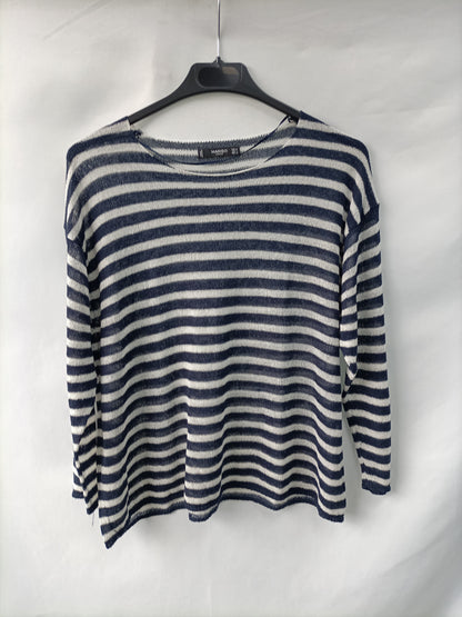 MANGO. Jersey fino rayas T.s