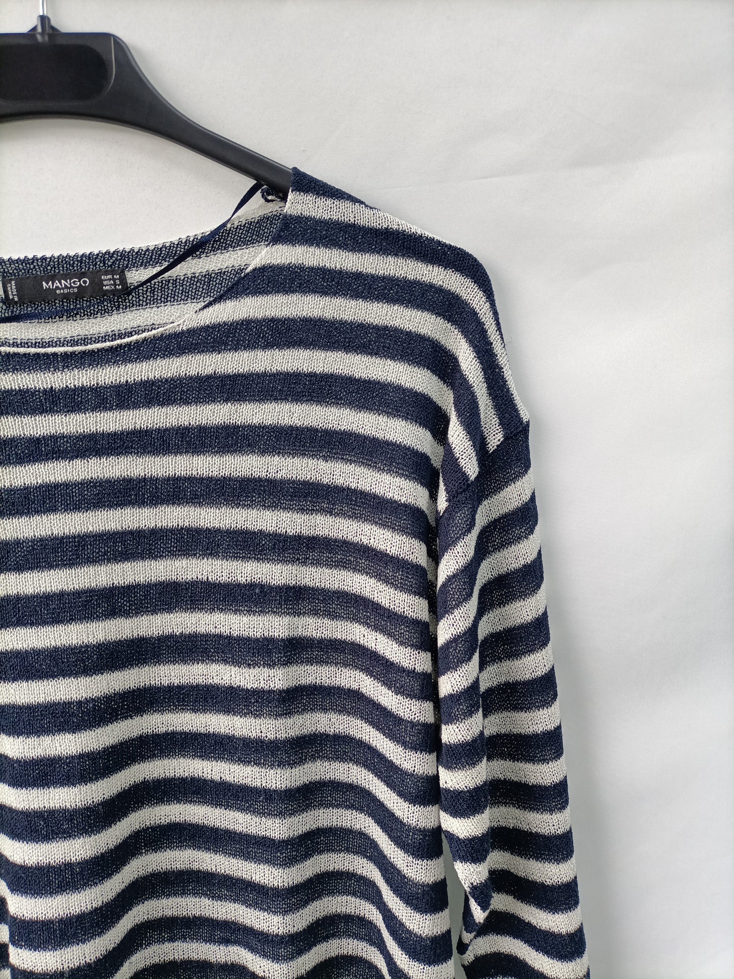 MANGO. Jersey fino rayas T.s